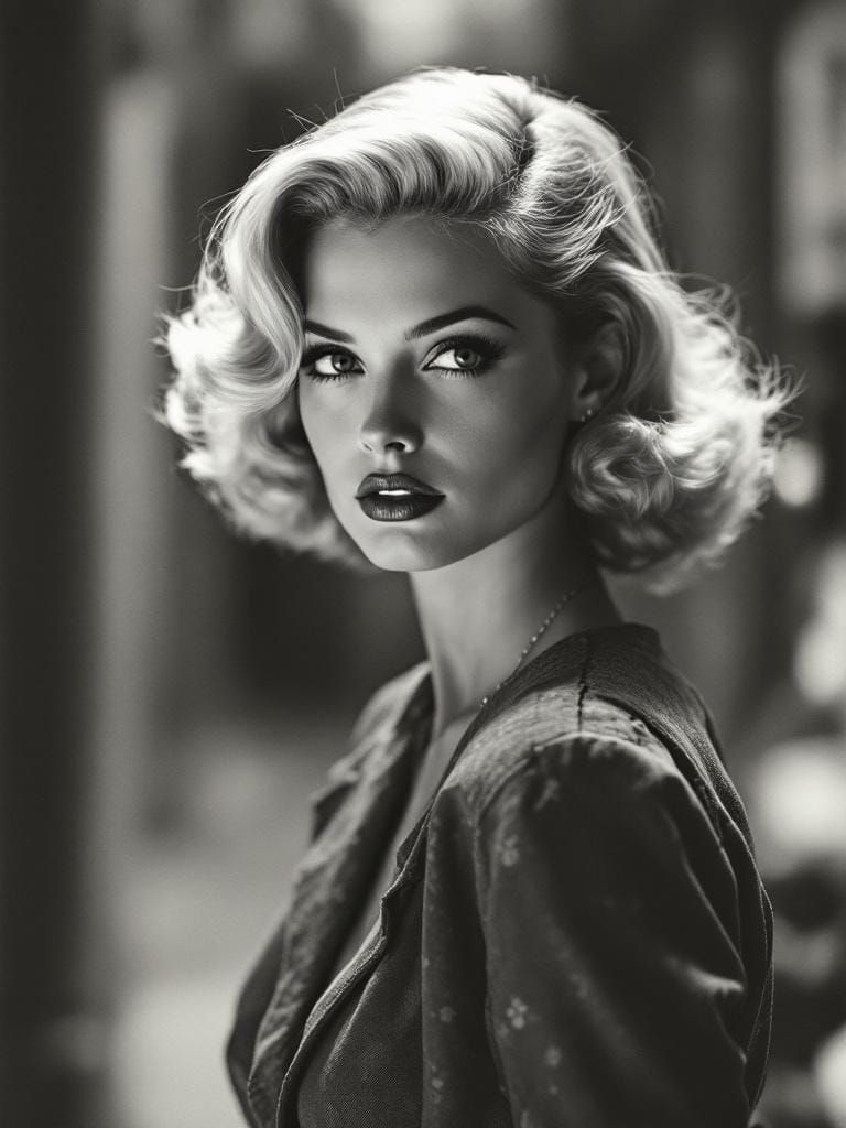 1950s Pin-Up in 1970s Journalistic Style