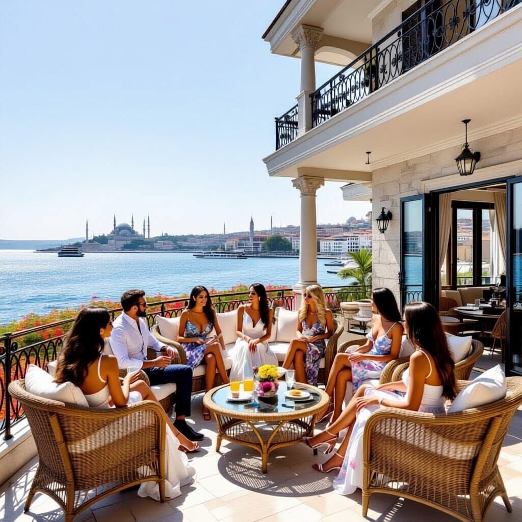 Luxurious Bosphorus Mansion Gathering in Turkey