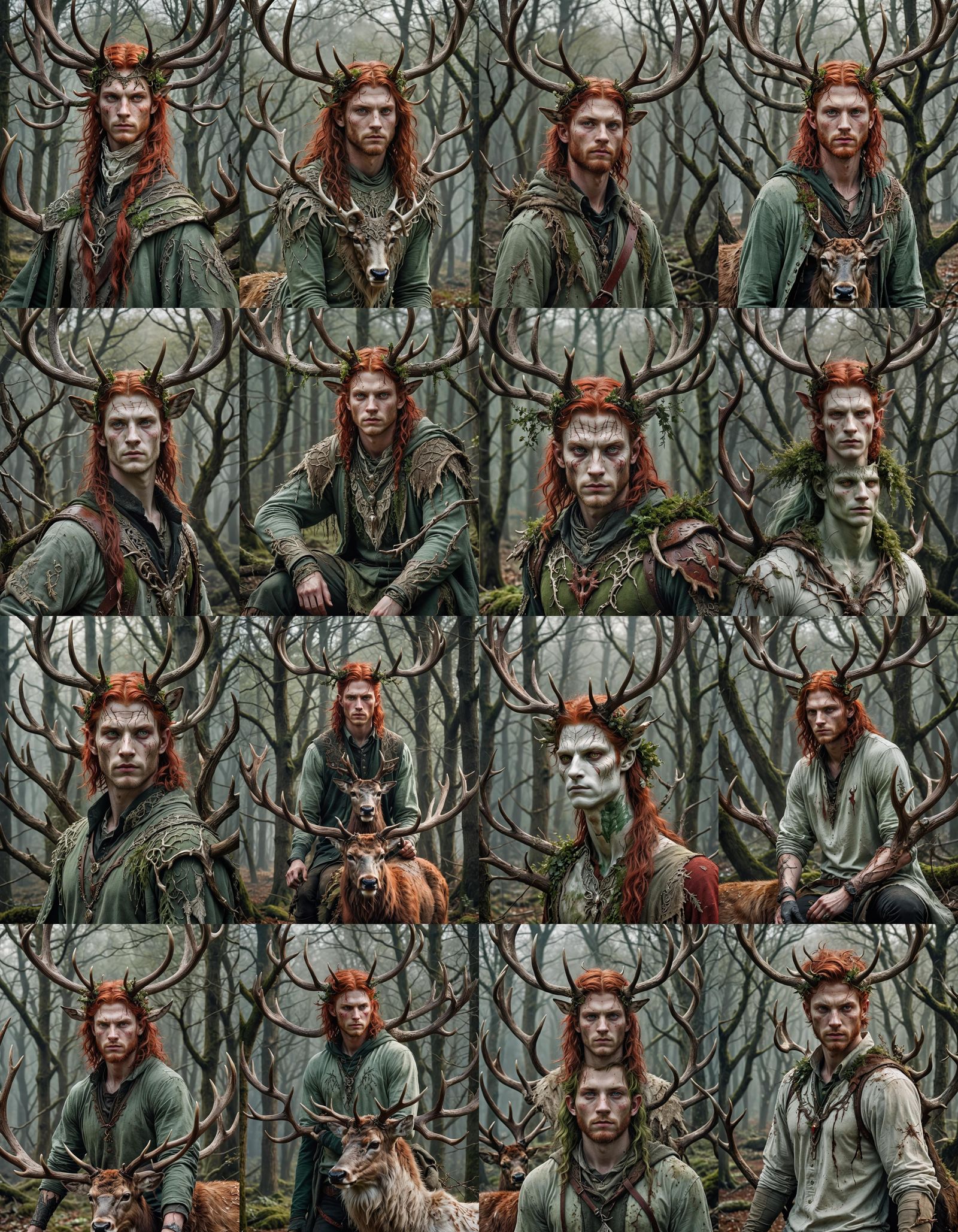 Ethereal Deer Demi-Human Portrait in Hyperrealism