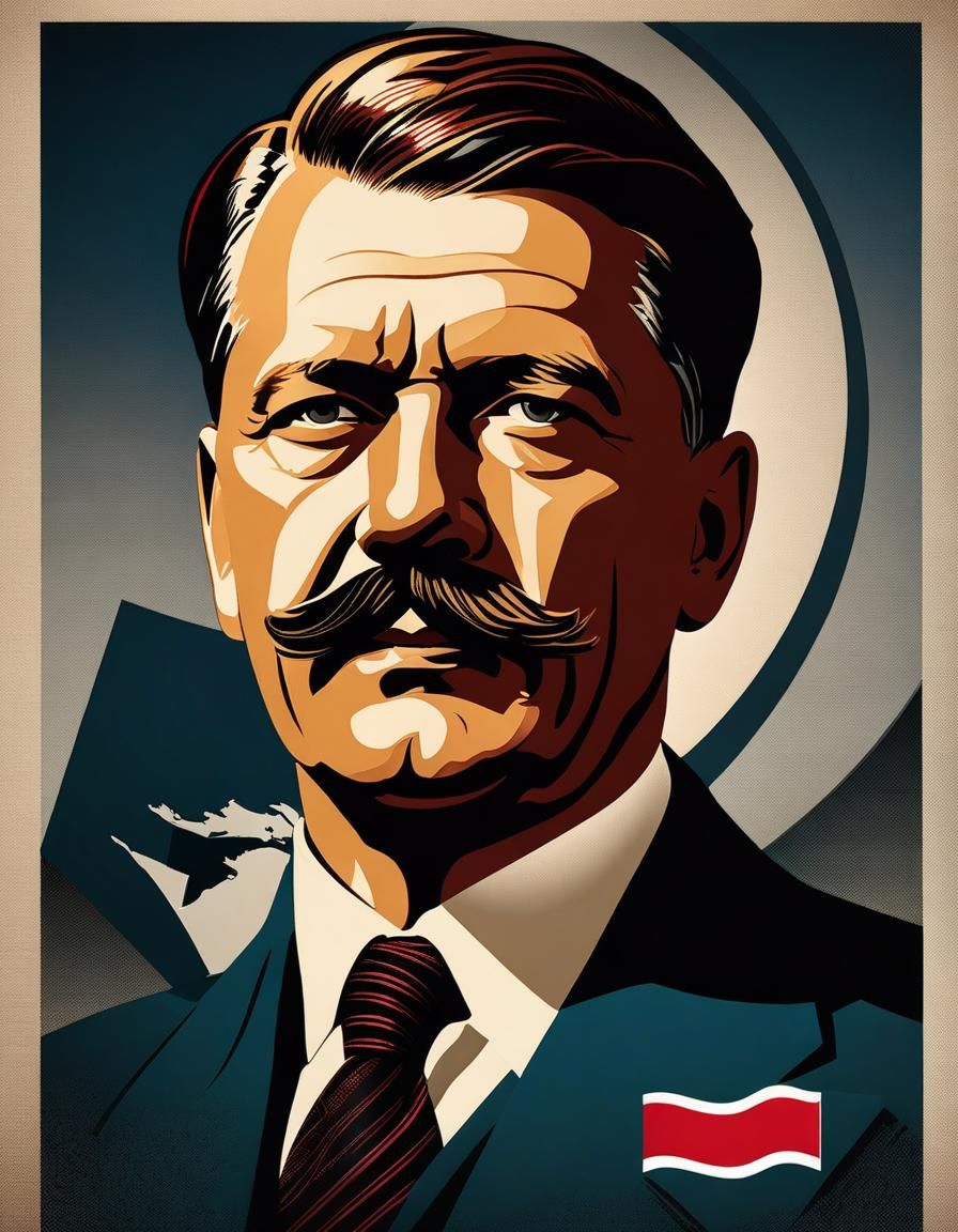 Sinister Portrait of 1939 Political Leader