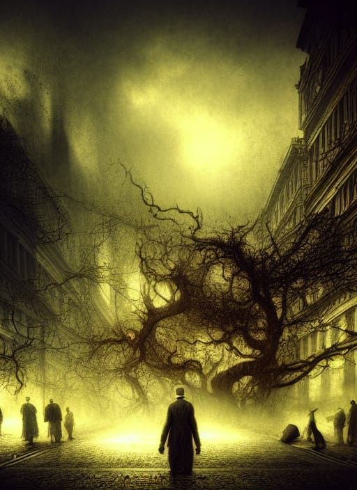 Hyperdetailed Digital Collapse Concept Art