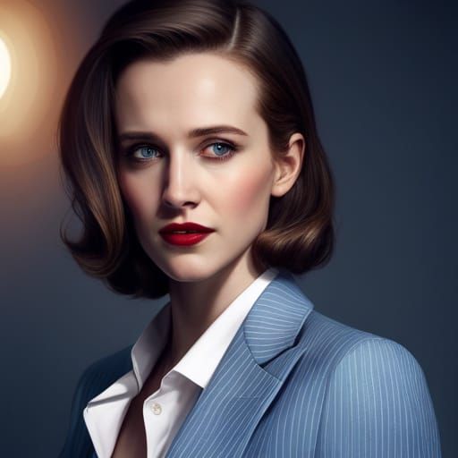 Lois Lane Portrait in Style of Comic Art