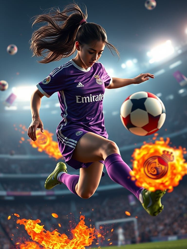 Hyper-Stylized Soccer Action in Vibrant Animation
