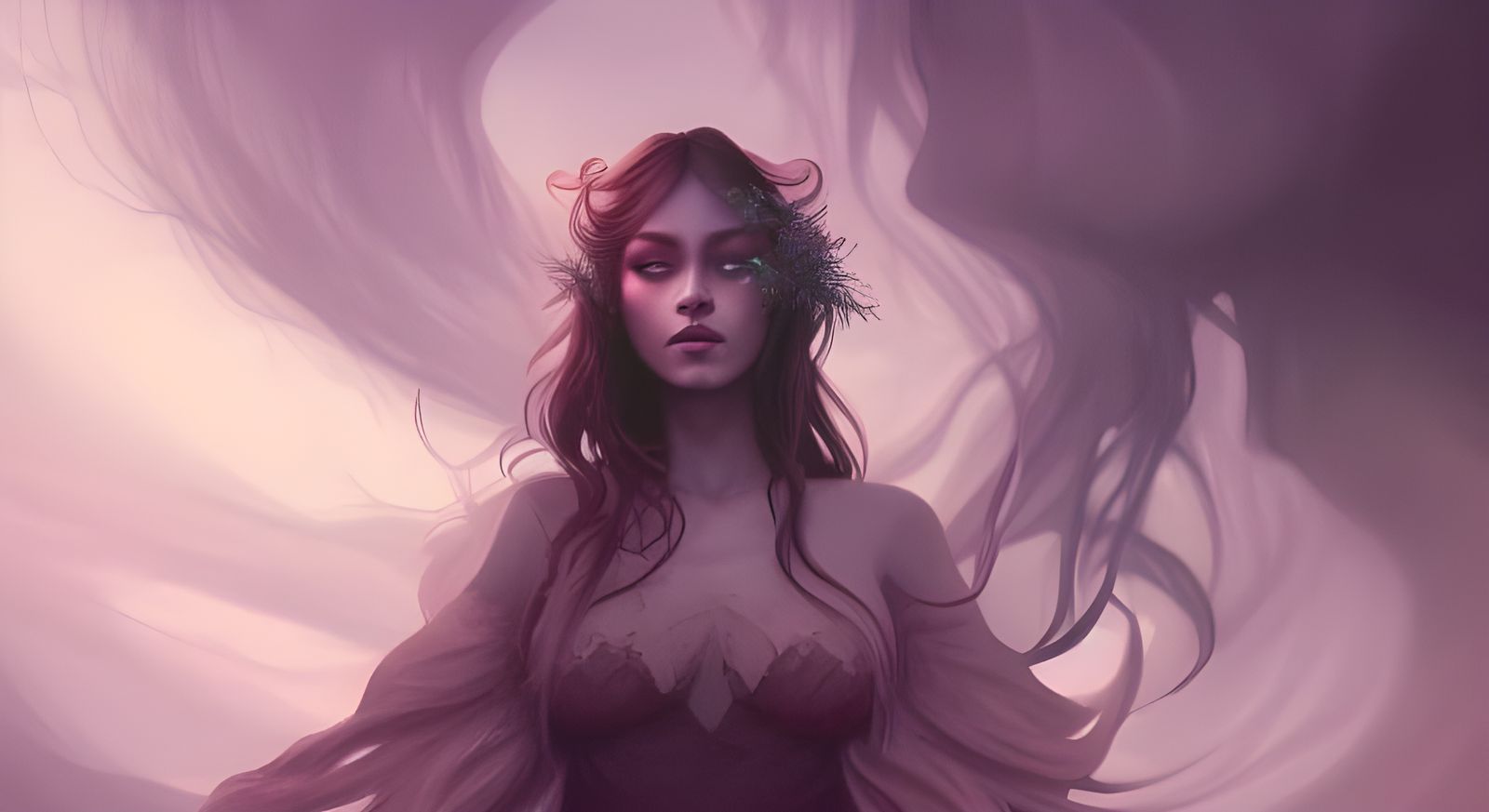 Dark Skin Girl on Throne in Hyperrealistic Style