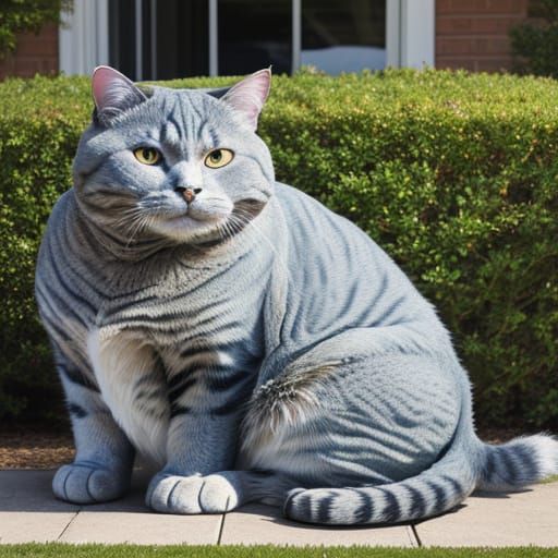 Blinkie the Enormous 50 Pound Cat