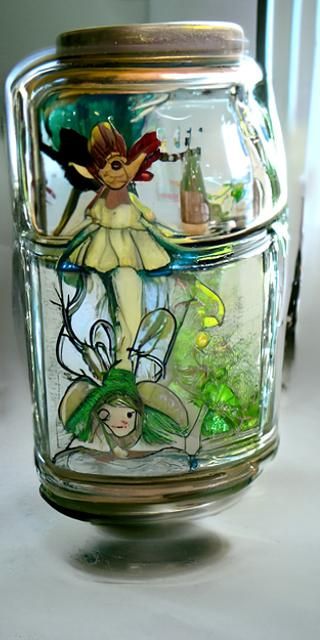 Fairy in a Jar: A Glass-Encased Wonder