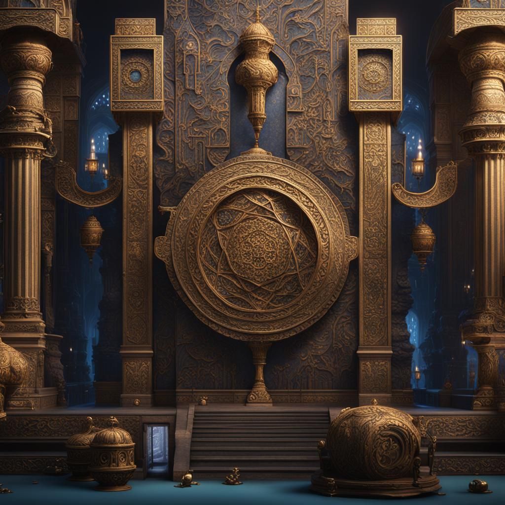 Fantastical Temple Gate in Detailed Matte Painting