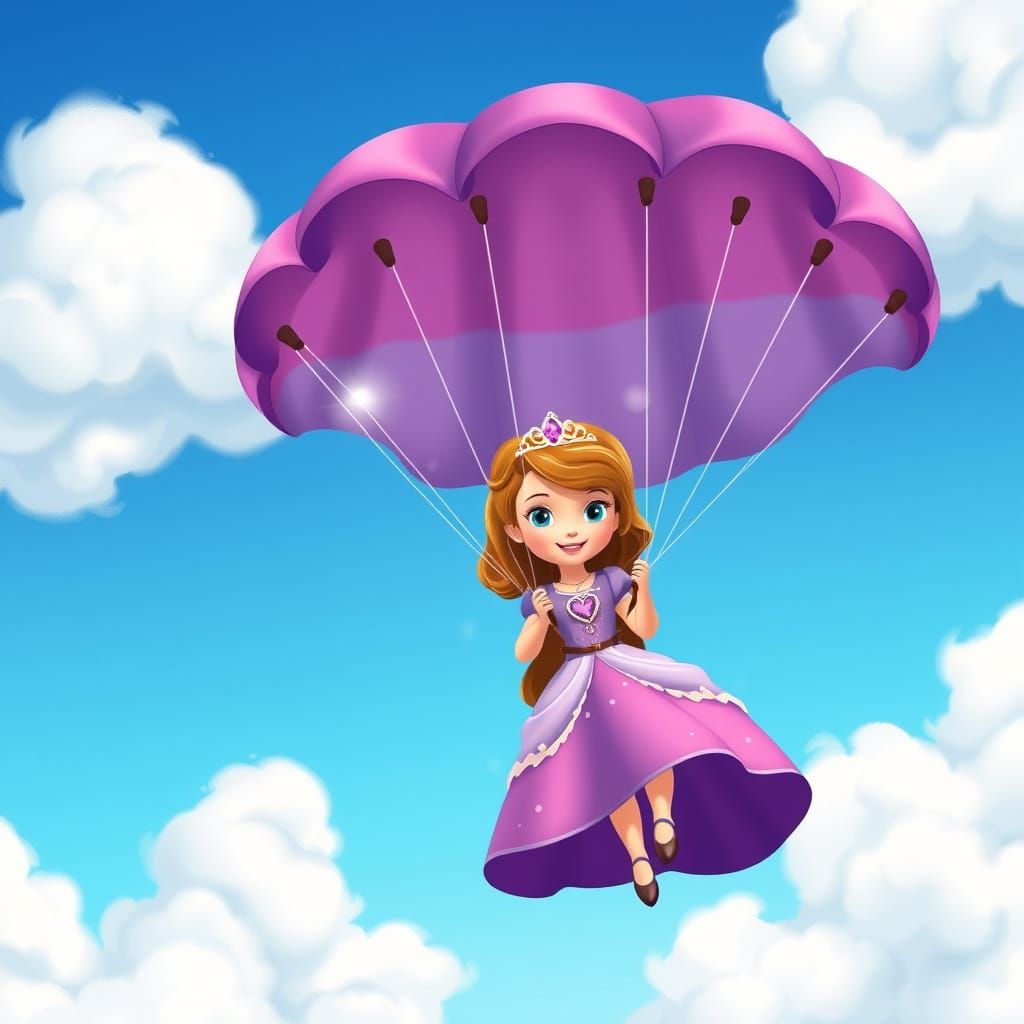 Princess Sofia's Whimsical Parachute Adventure