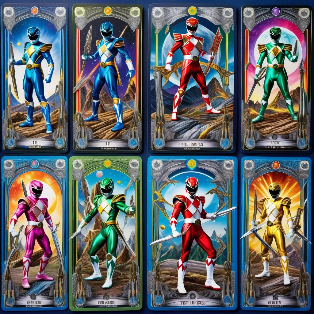 Power Rangers Tarot Card Art