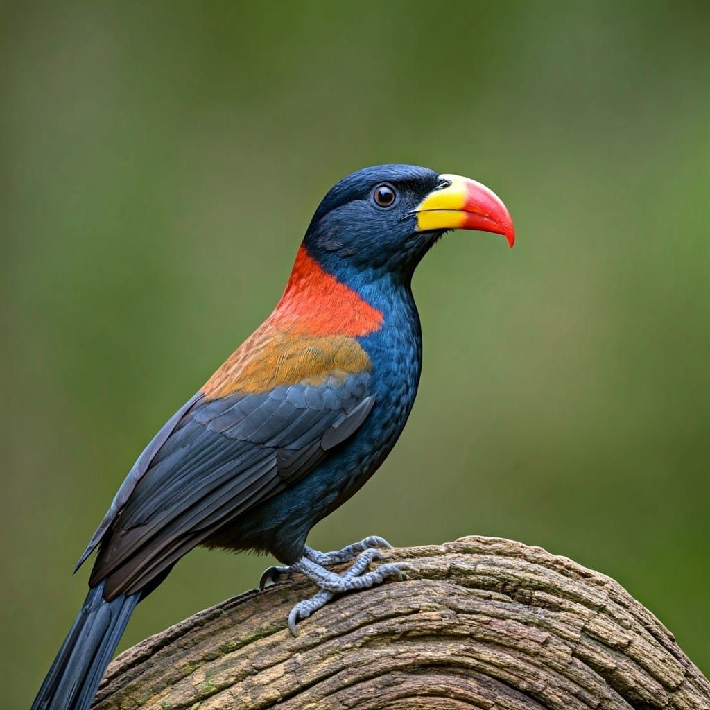Black-Billed Capercaillie Bird Portrait