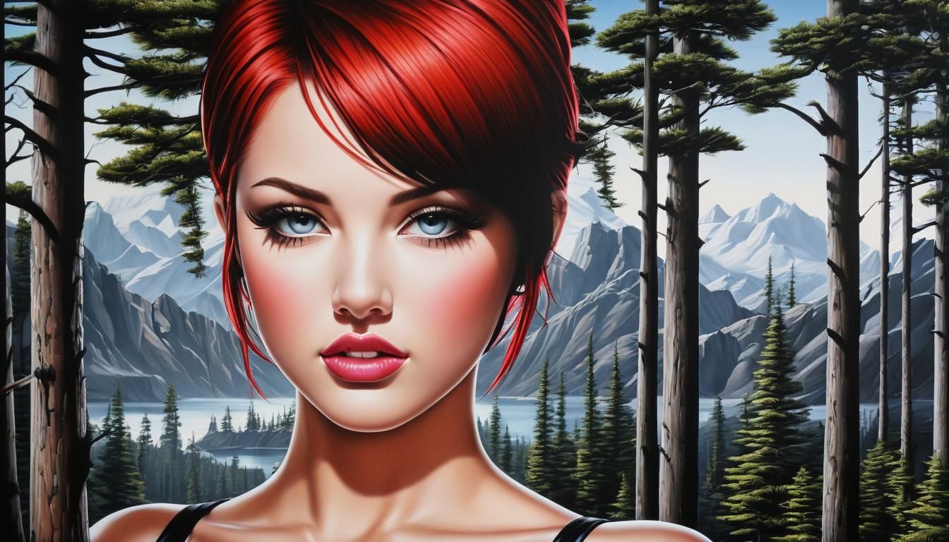 Idyllic Landscape in Hudson River School Style