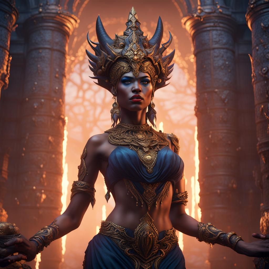Akasha, Queen of the Damned: Detailed Matte Painting