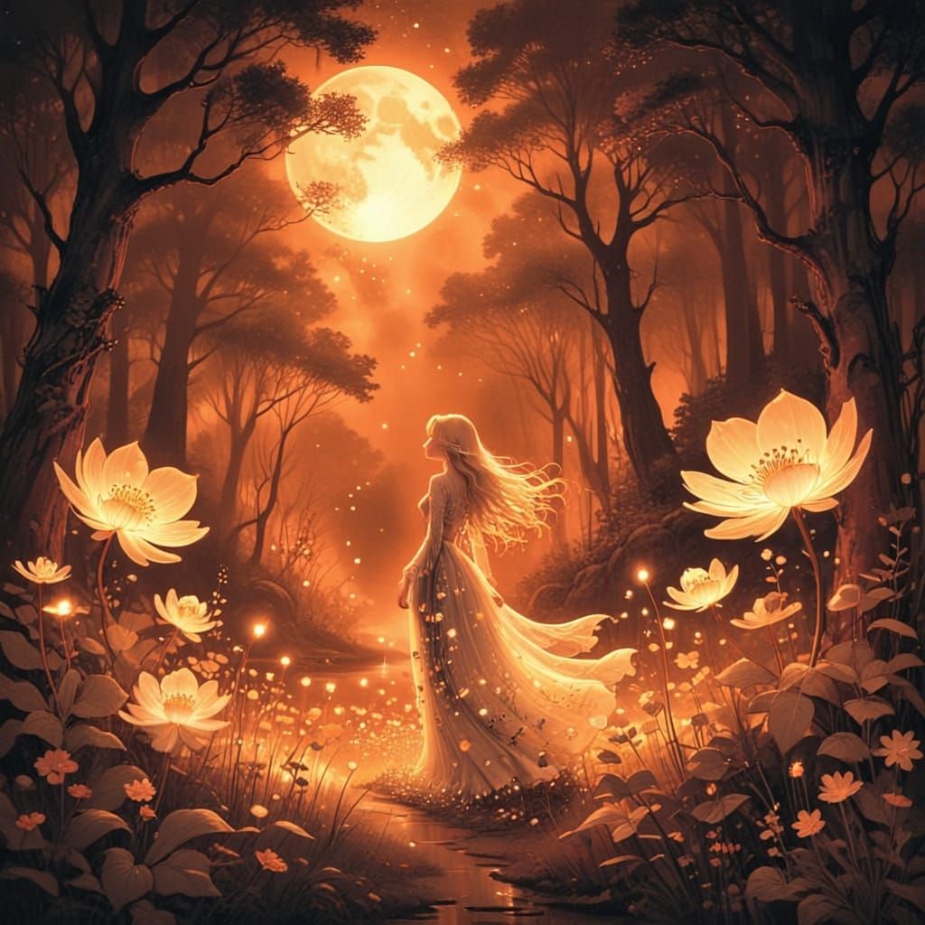 Orange Compositional Art