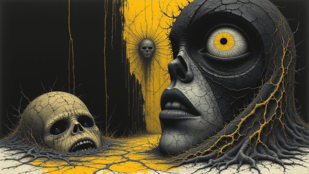 Gothic Halloween Fairy Tale Illustration