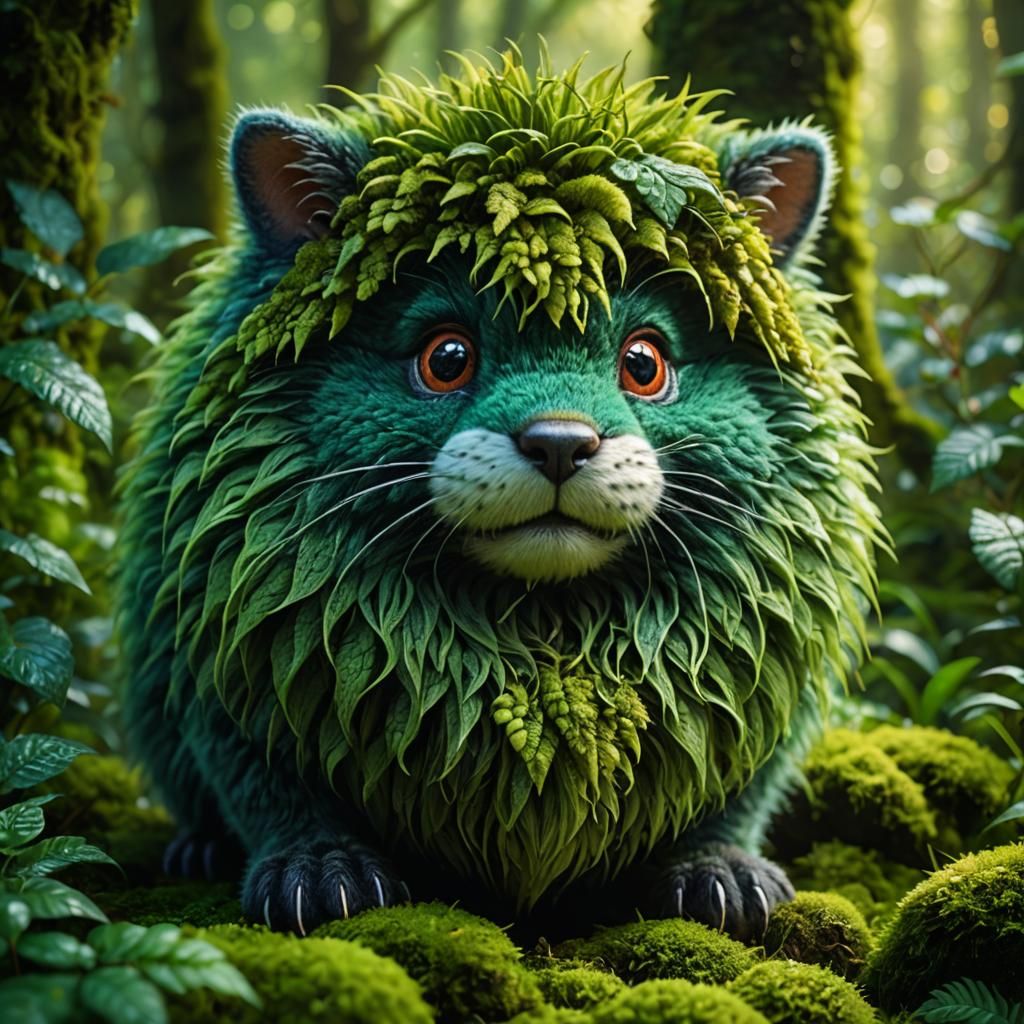 Macro Photo of Furry Forest Creature