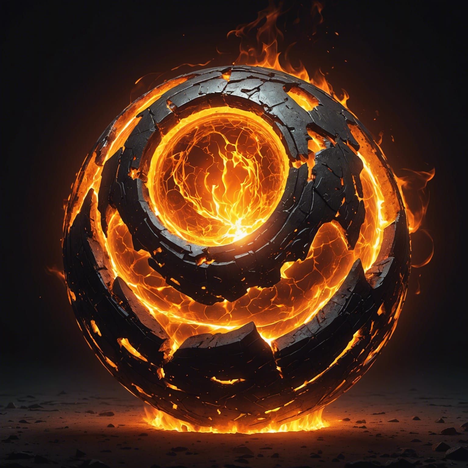 Molten Orb of Glowing Heat