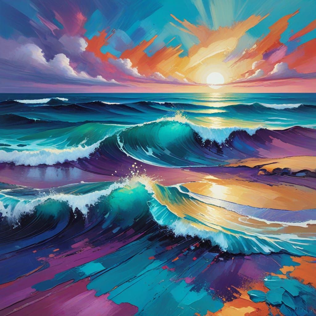 Vibrant Dreamscapes of Turquoise Shores