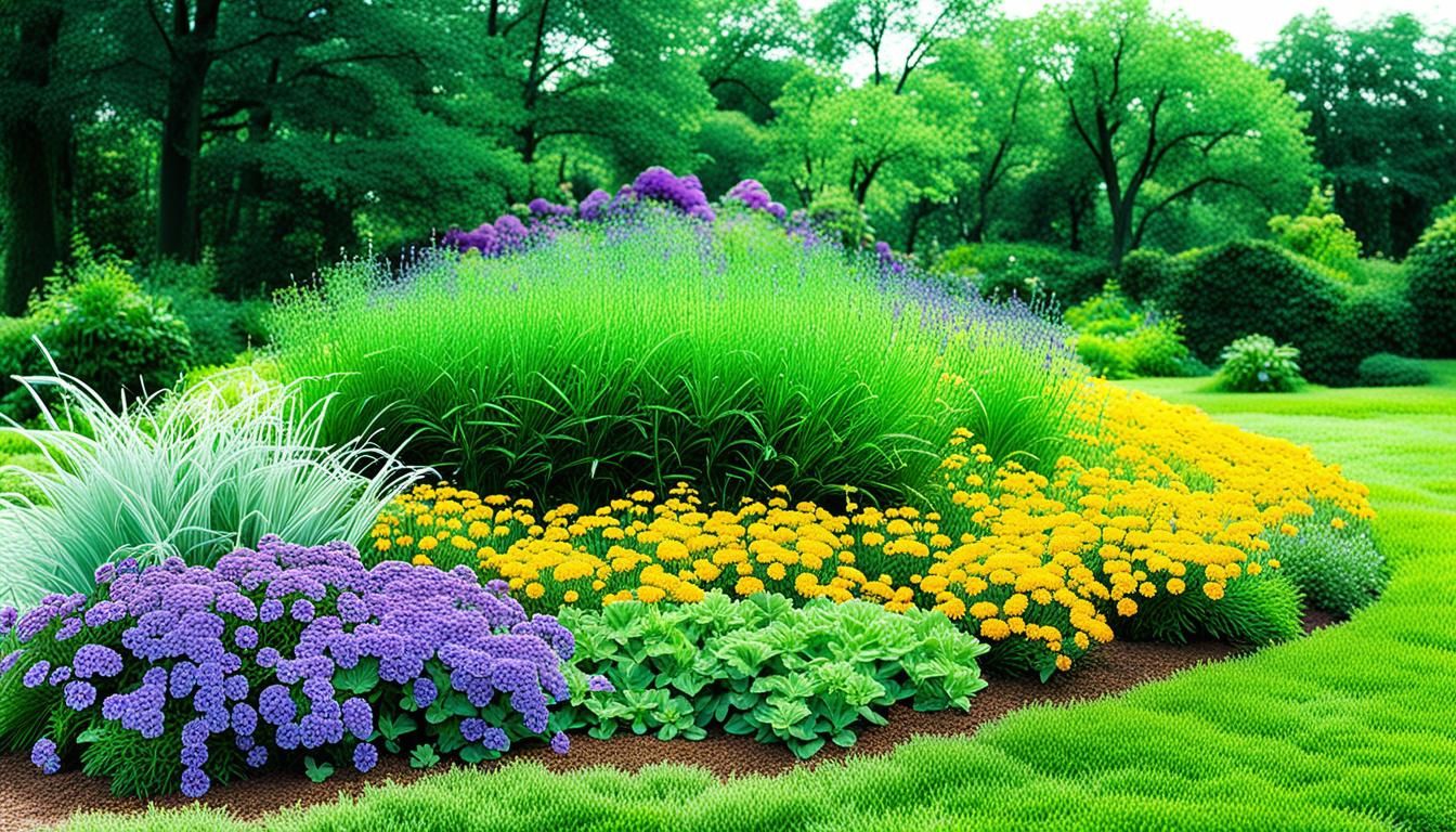 Mosquito Control Garden in Comic Book Style