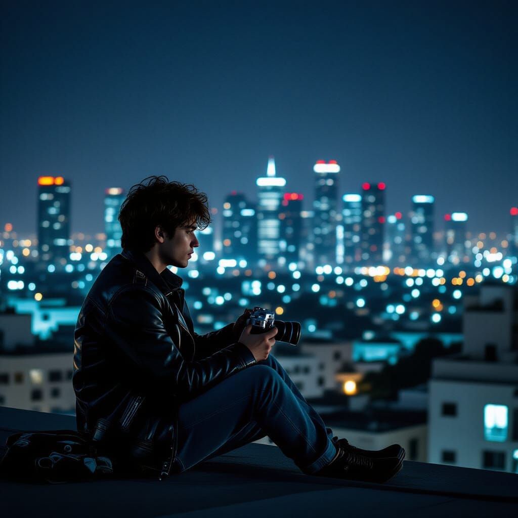 Tel Aviv Rooftop Photographer: Cinematic Black and White