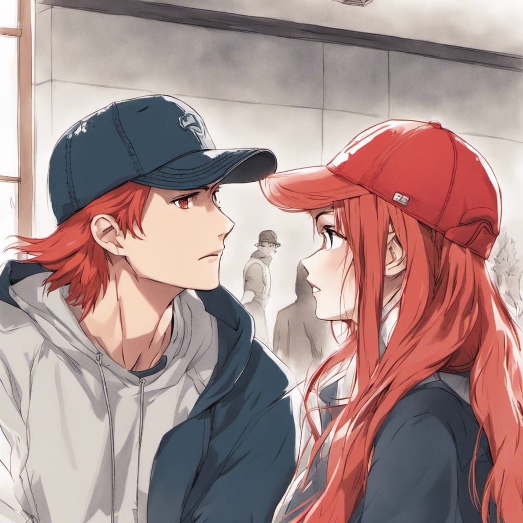 Anime Style Image of Young Love