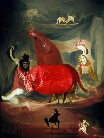 Ethereal King Arriving from Misty Landscape