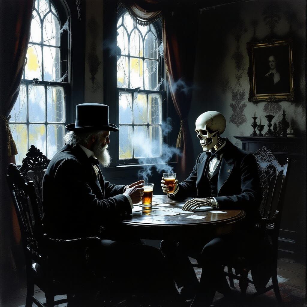 Victorian Ghost Hunter Shares Drink With Skeleton in Haunted...