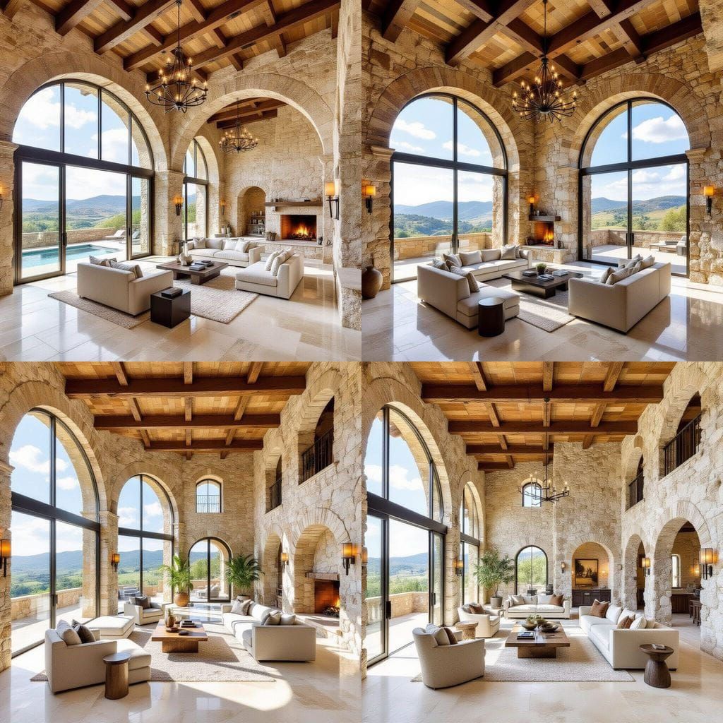 Tuscan Fortress: Medieval Stone Meets Modern Glass