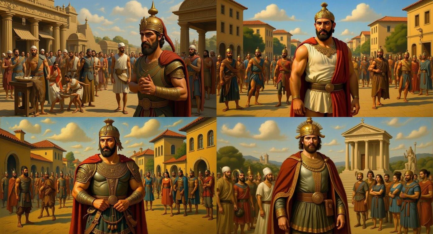 Ancient Greek Panegyris Festival as Impasto Painting