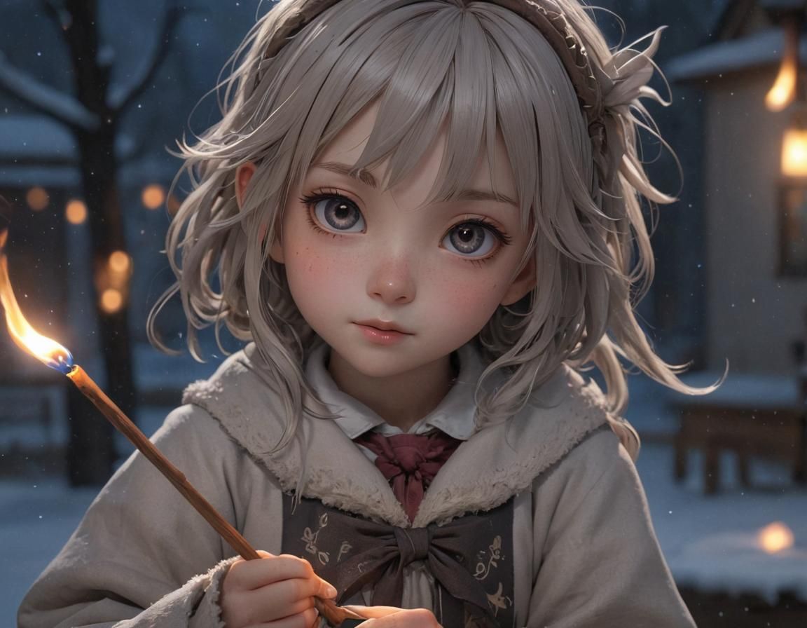 The Little Match Girl: 3D Anime Art