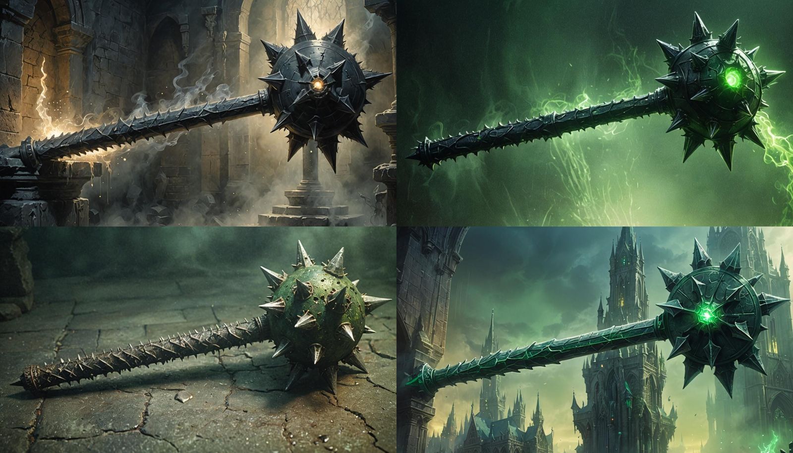 Eerie Ghostly Morningstar: A Spectral Weapon