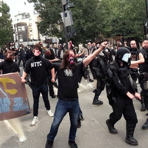 Jesus Christ Anarchist Riot Image