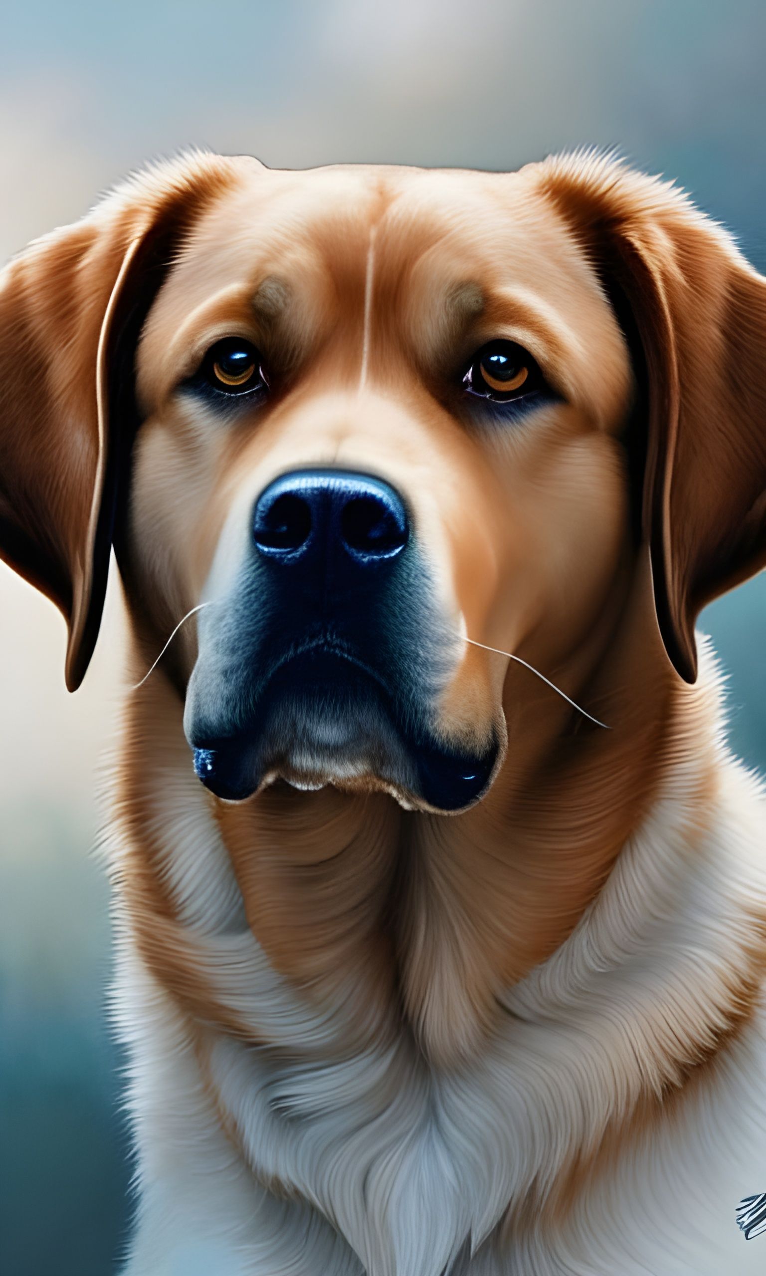 Labrador Retriever Portrait as Concept Art
