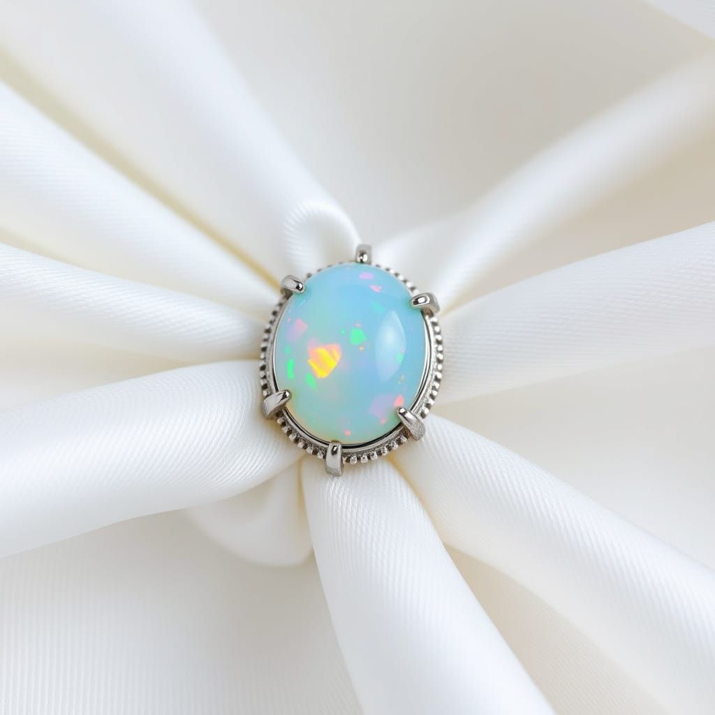 Western Style Opal Tie Clasp