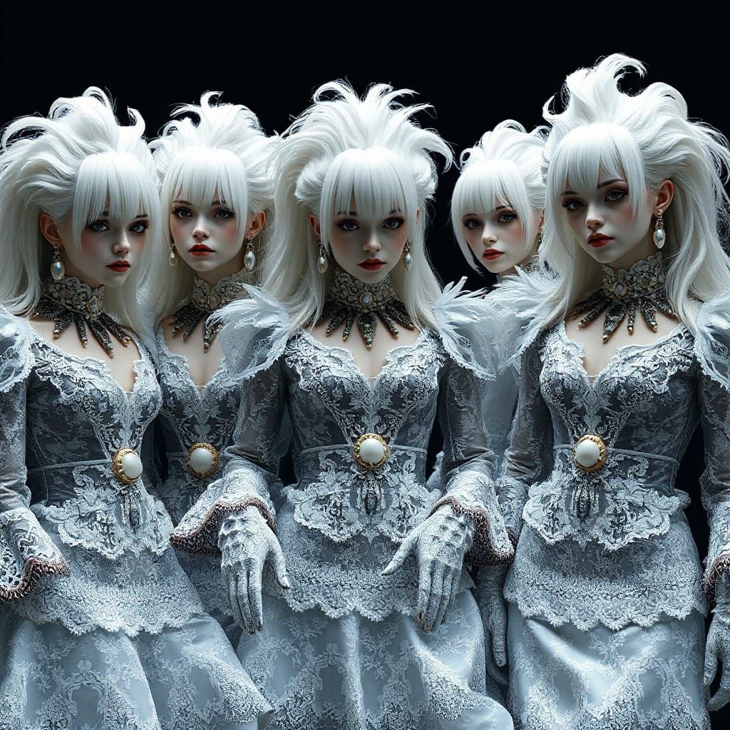 Goth Goddesses in Opulent Costume