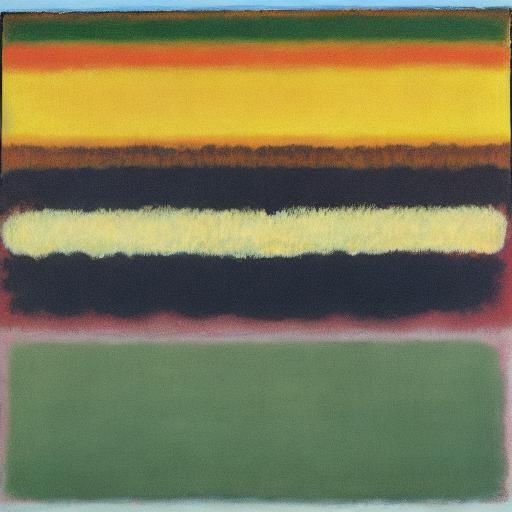 Abstract High Five Inspired by Rothko and Magritte