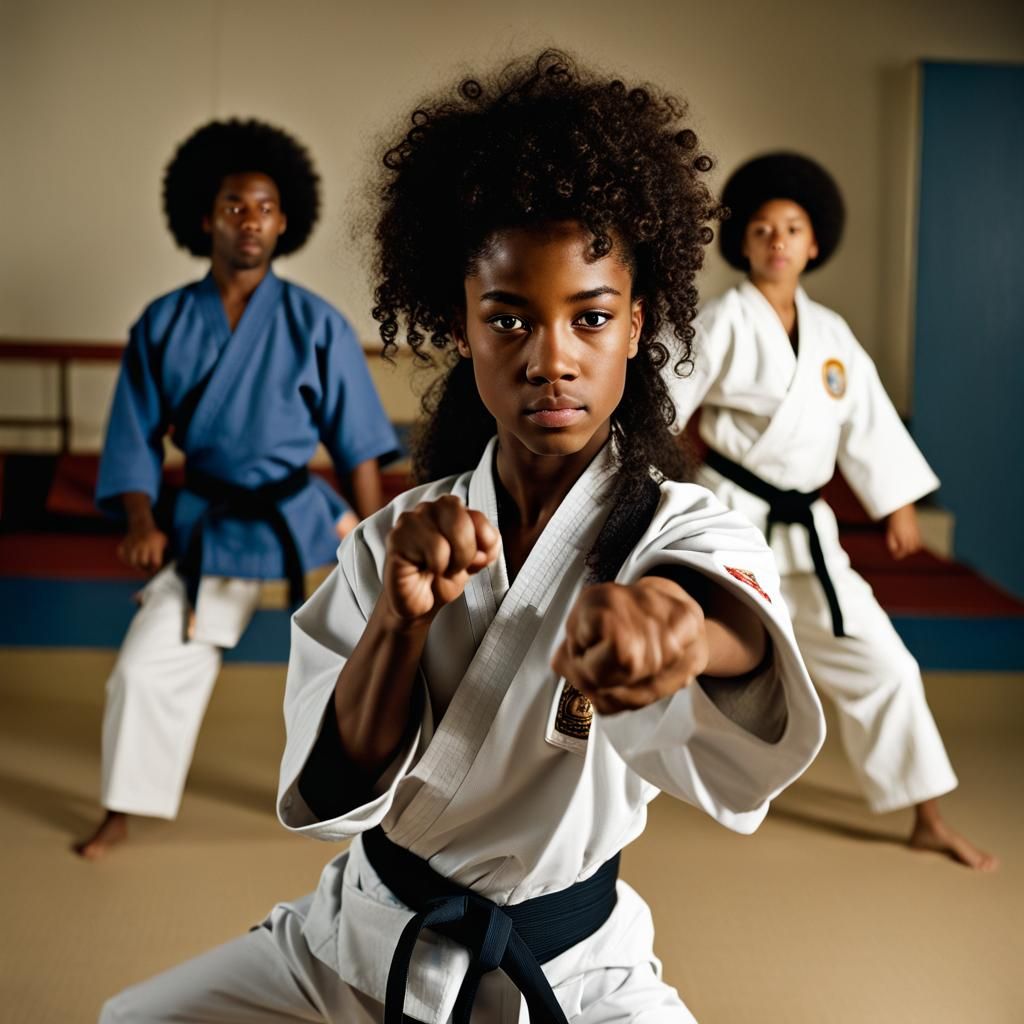 1970s Portrait of Black Karate Students