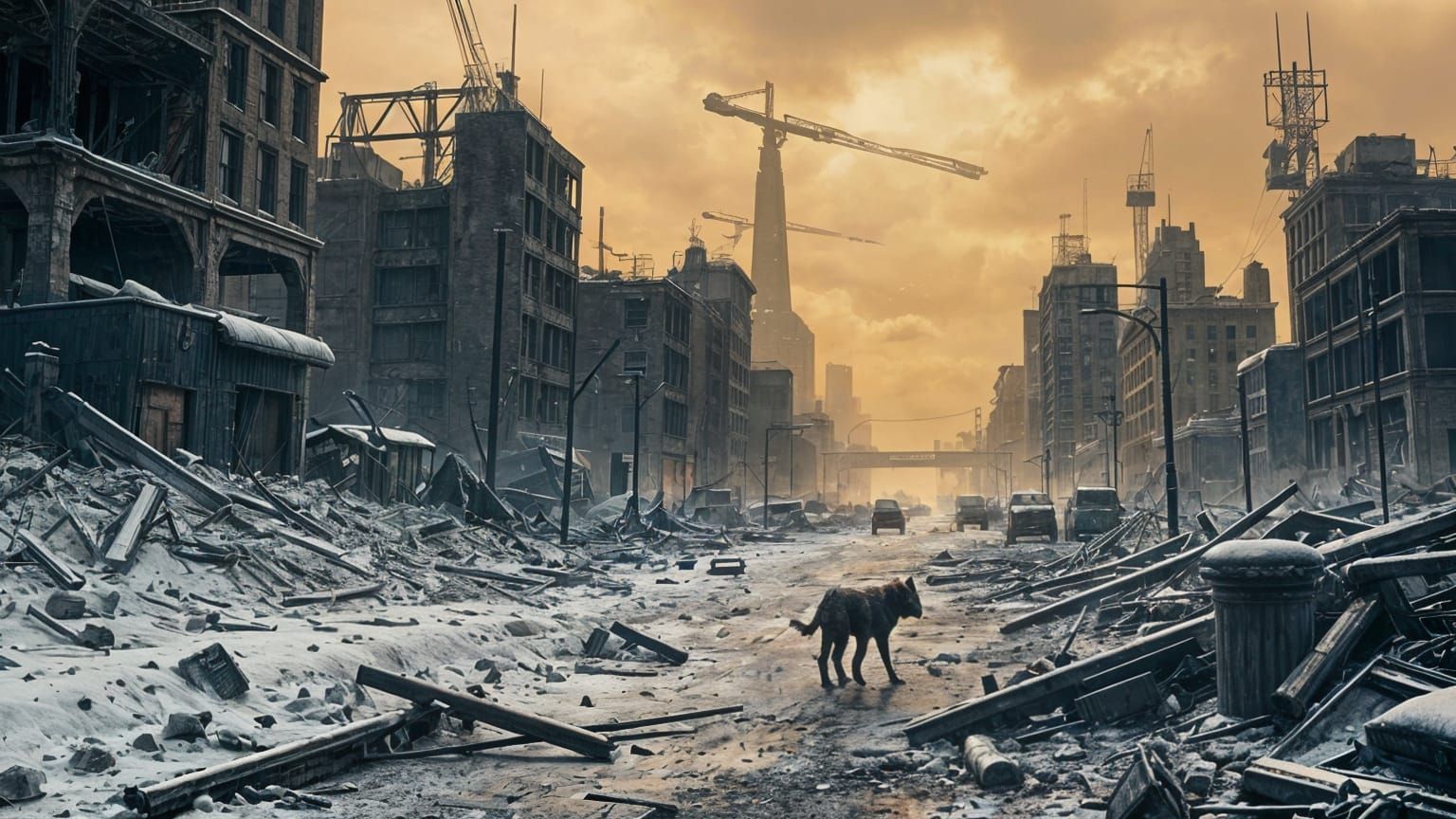 Ruins Buried in Atomic Winter