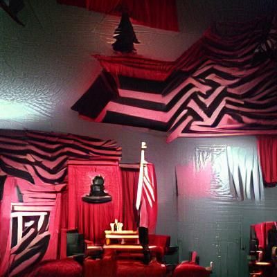 Eerie Depiction of the Black Lodge