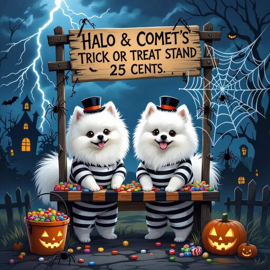 Prisoner Pups Host Haunted Trick-or-Treat Stand