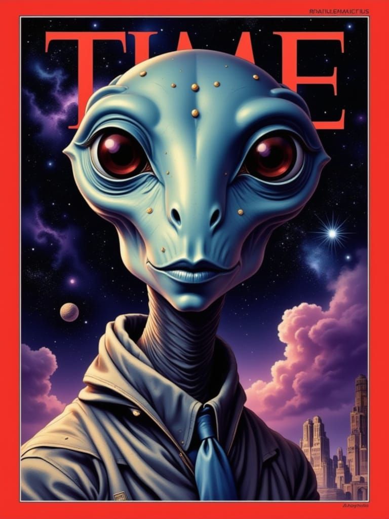 TIME Magazine's Alien of the Year Cover Art