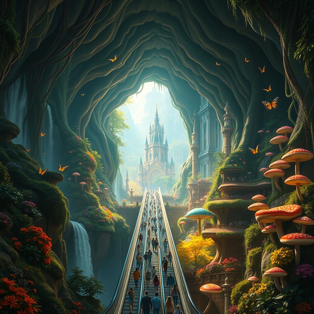 Whimsical Forest Metropolis Blends Magic and Nature