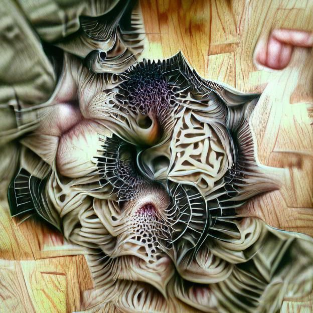 Infinite Fractal Mandala with Intricate Shapes