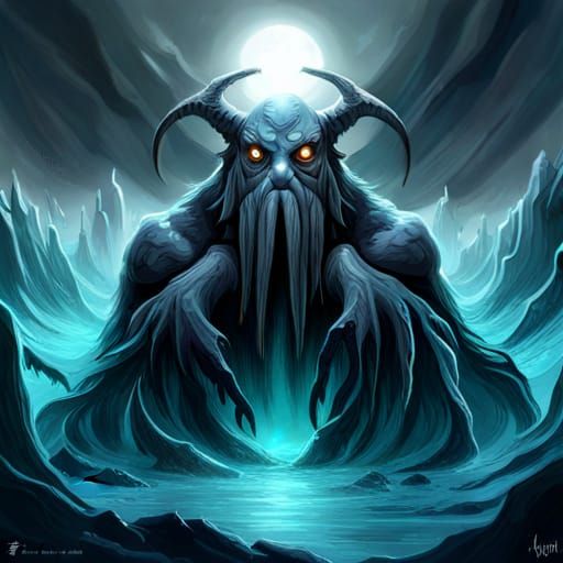 Arctic Cthulhu Rises: Dark Fantasy Masterpiece