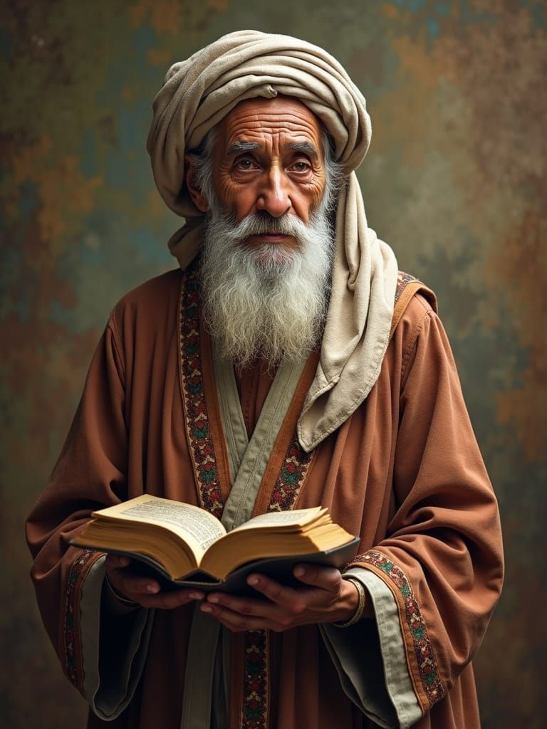 Palestinian Sage Portrait of Wisdom and Experience