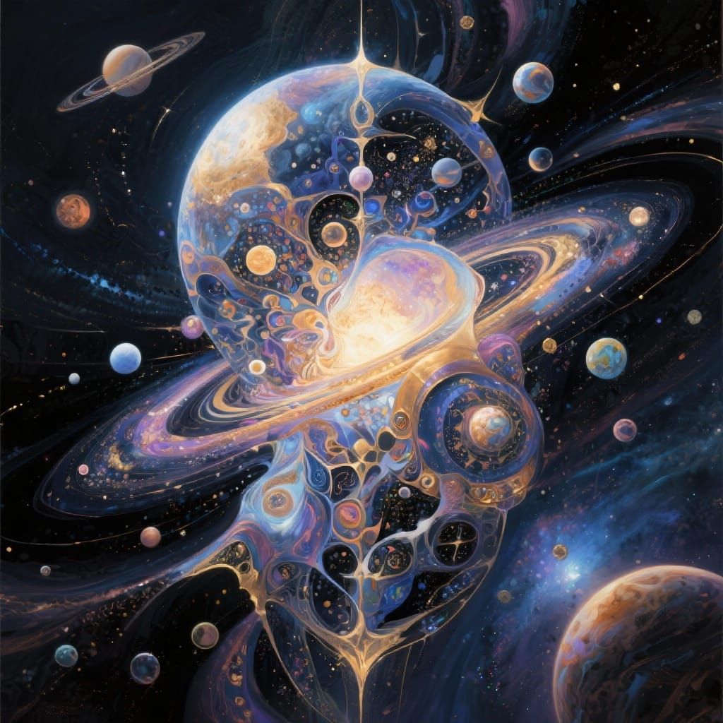 Personified Universe as Abstract Art