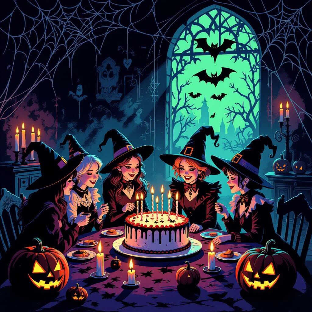 Spooky Birthday Party with Eerie Decorations