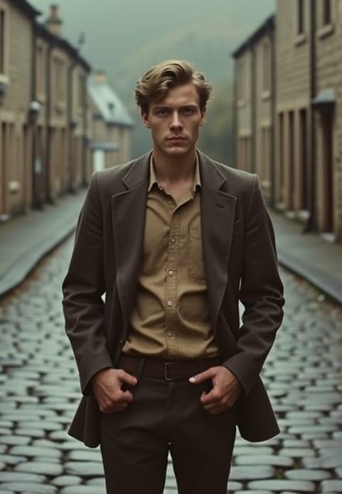 1970s Scotland: Cinematic Portrait of a Young Man