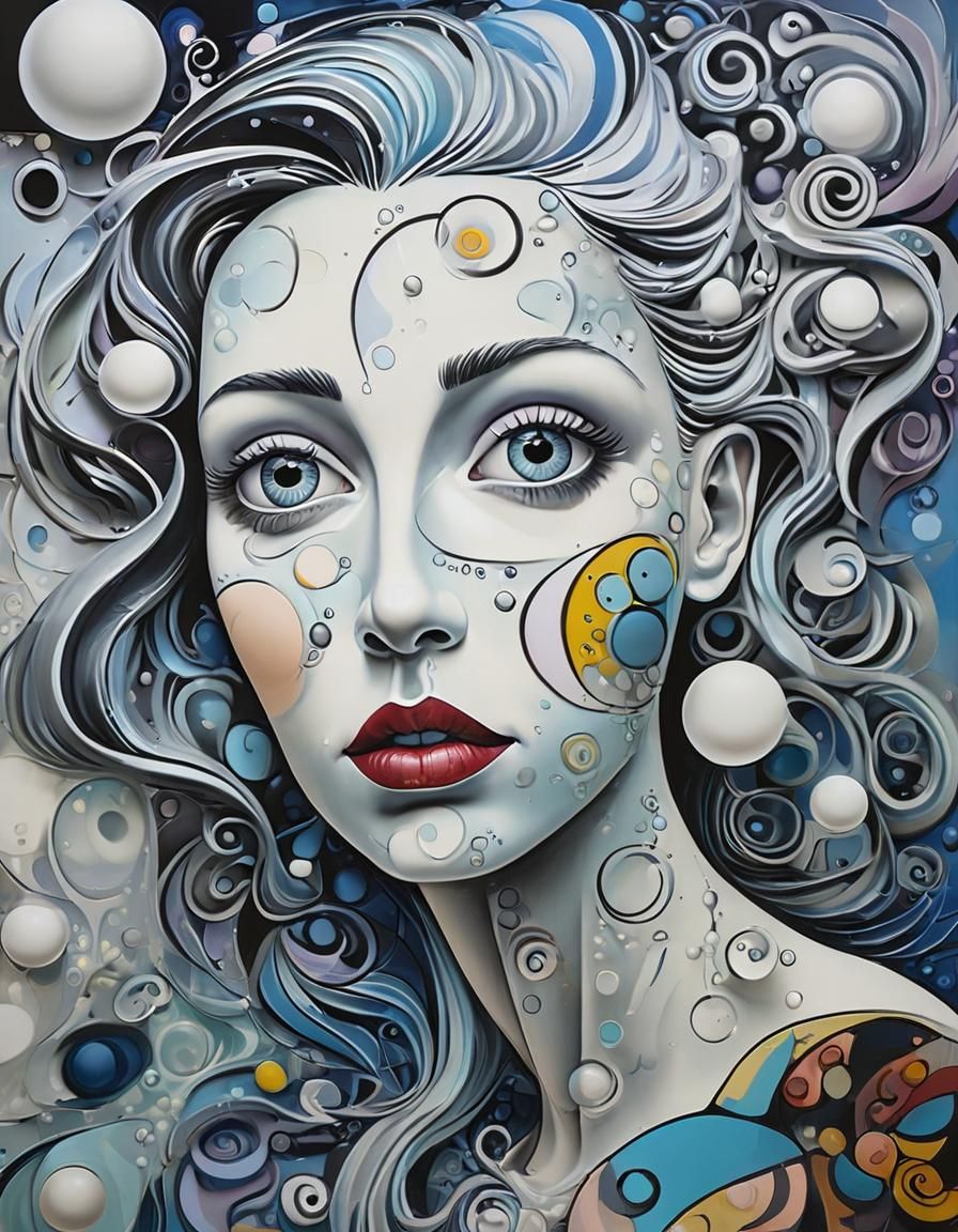 Picasso and Tim Burton: Abstract Soap Bubble Art