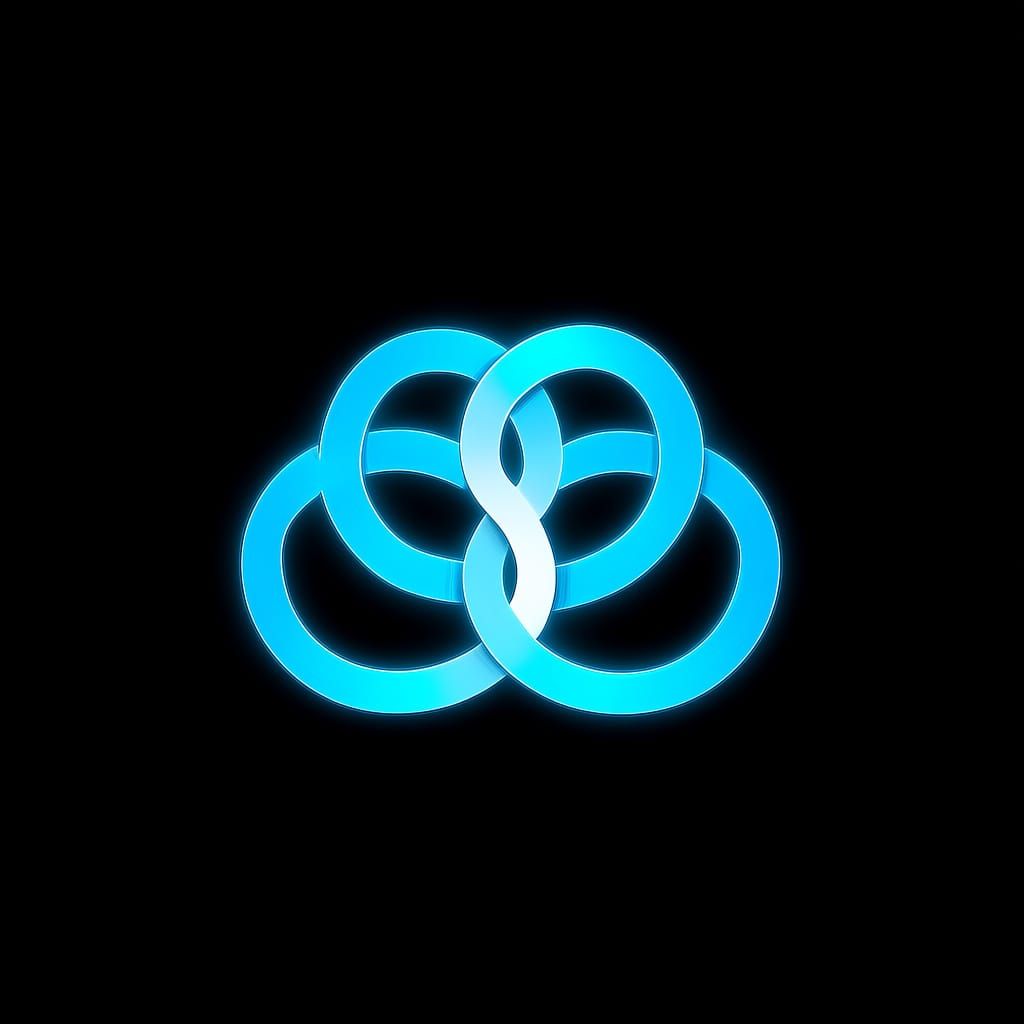 Digimon Connection Crest: Light Blue Circular Design