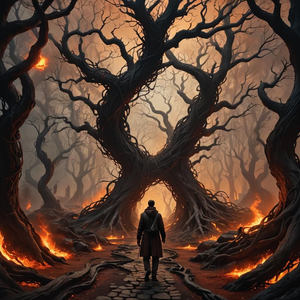 Hellish Gates: Dark Fantasy Concept Art